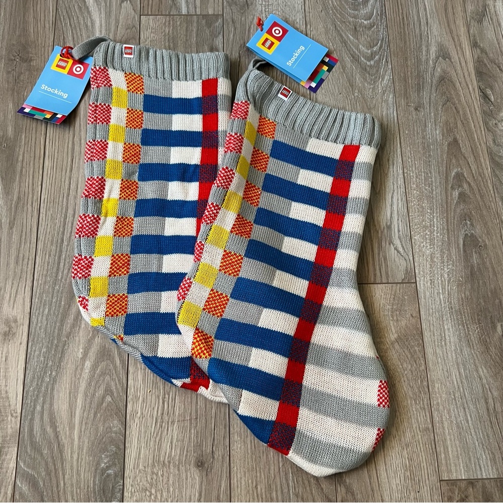 NEW 2 Lego Christmas stockings